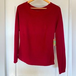 NWT Title Nine Szabo 2.0 sweater, red, small